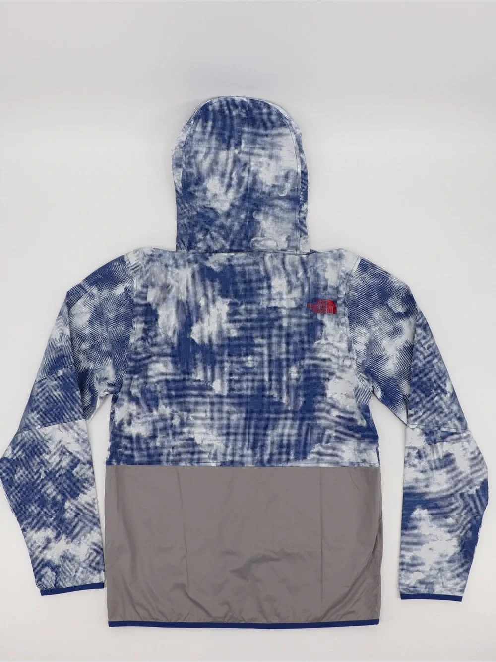 Brand New The North Face Small Men’s Chicago Wind Hooded Jacket Blue Grey